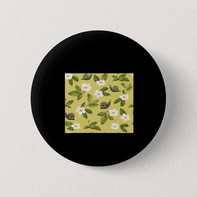 Whimsigoth Snail Classic Button (Vorderseite)
