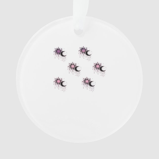 Whimsigoth Sun Moon Witchy Ornament (Vorderseite)