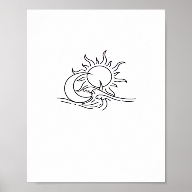 Whimsigoth Sun Sea Witchy Poster (Vorne)