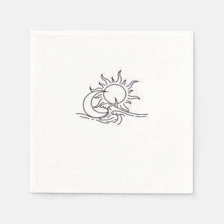 Whimsigoth Sun Sea Witchy Serviette
