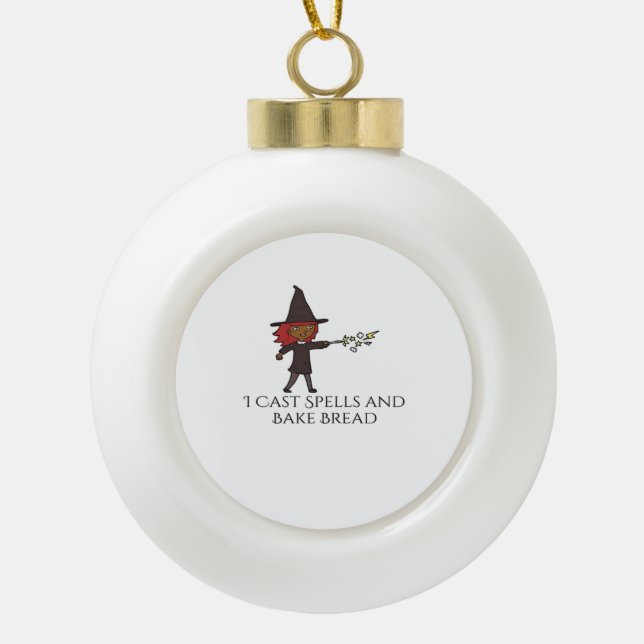 Whimsigoth Tinte - Mystische Wälder, Monde & Magie Keramik Kugel-Ornament (Vorderseite)