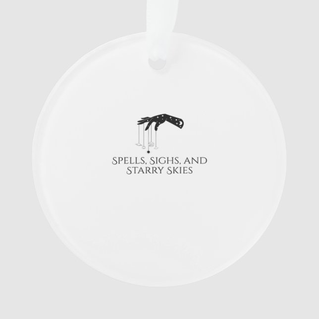 Whimsigoth Tinte - Mystische Wälder, Monde & Magie Ornament (Vorderseite)