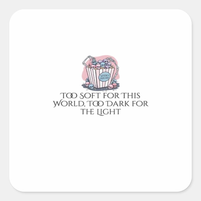 Whimsigoth Tinte - Mystische Wälder, Monde & Magie Quadratischer Aufkleber (Vorderseite)