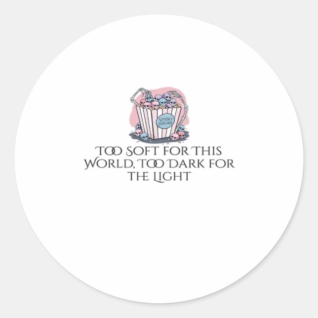 Whimsigoth Tinte - Mystische Wälder, Monde & Magie Runder Aufkleber (Vorderseite)