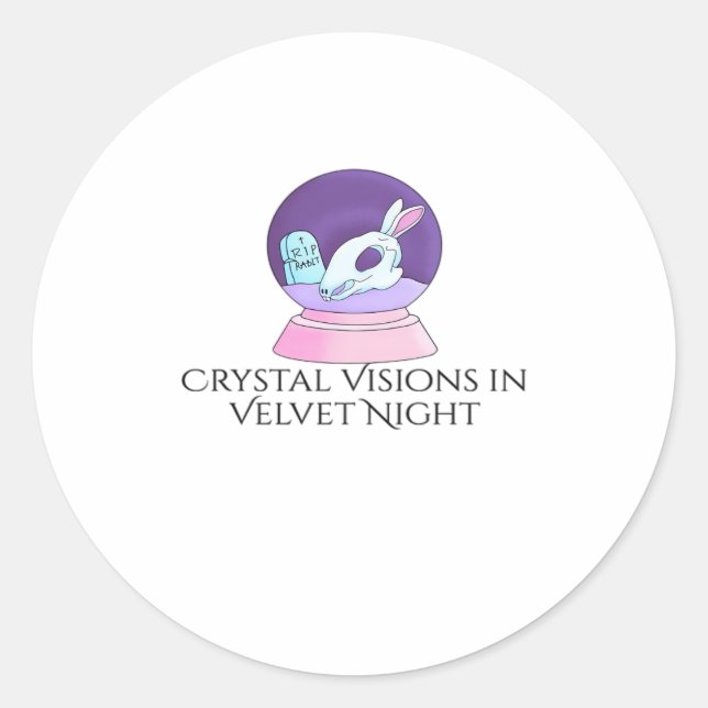 Whimsigoth Tinte - Mystische Wälder, Monde & Magie Runder Aufkleber (Vorderseite)