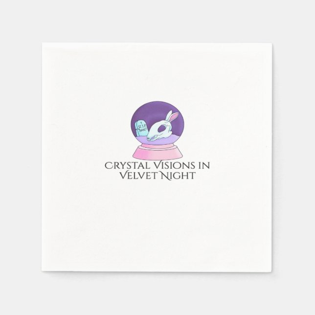 Whimsigoth Tinte - Mystische Wälder, Monde & Magie Serviette (Vorderseite)