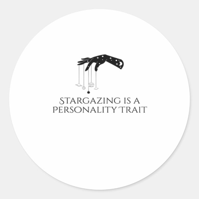 Whimsigoth Tinte - Mystische Wälder, Mondmagie Cl Runder Aufkleber (Vorderseite)