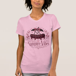 Whimsigoth Vampir Vibes Süße Kirschschleife Pastel T-Shirt