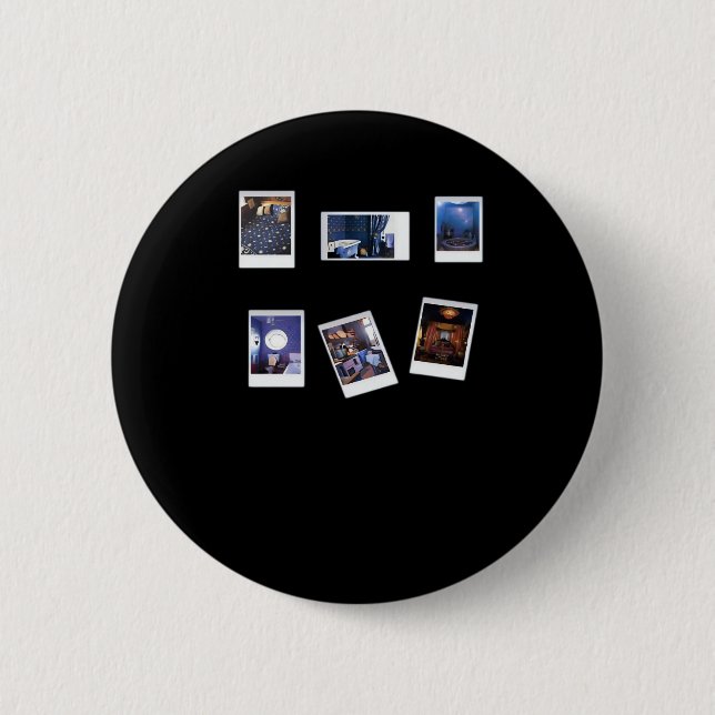 Whimsigoth Wall Art Decke Gamer Heckinfarout-Klass Button (Vorderseite)