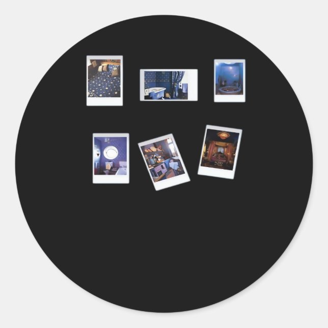 Whimsigoth Wall Art Decke Gamer Heckinfarout-Klass Runder Aufkleber (Vorderseite)