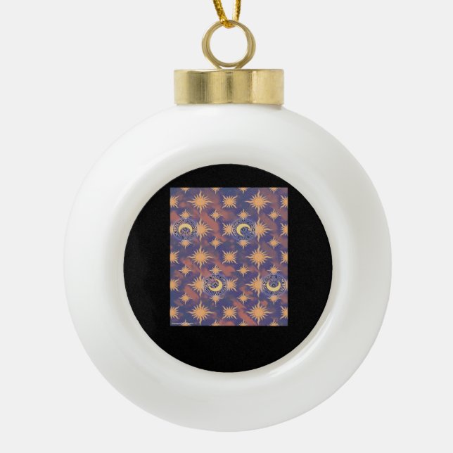 Whimsigoth Wallpaper Classic Keramik Kugel-Ornament (Vorderseite)