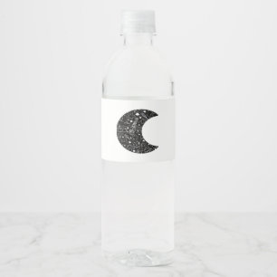 Whimsigoth Witch Moon Wicca Kawaii Goth Tattoo Ast Wasserflaschenetikett