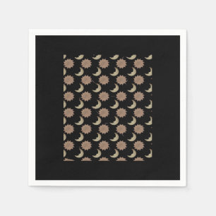 Whimsigoth Wolken Grafik Serviette