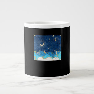 Whimsigoth Wolken Sun Moon Witchy Classic Jumbo-Tasse