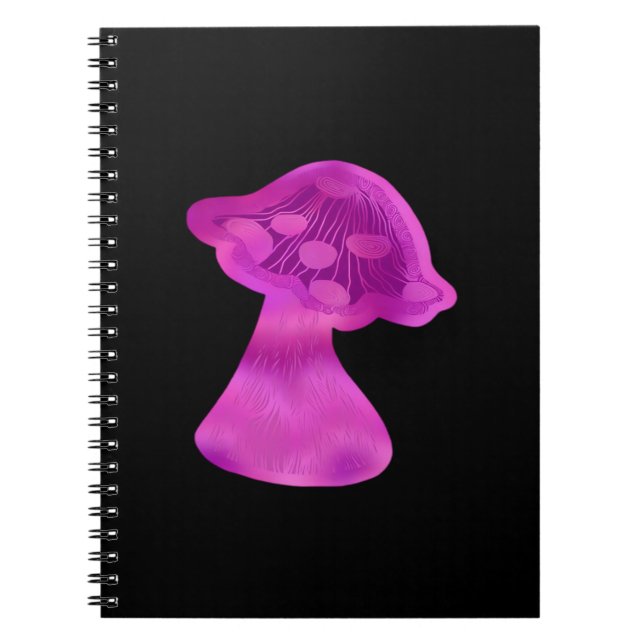 Whimsigoth Zen Pattern Mushroom Notizblock (Vorderseite)