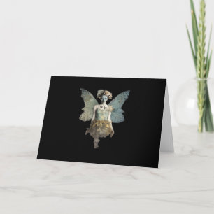 Whimsigoth Zombie Fairy Old Time Gothic Moody Art Karte