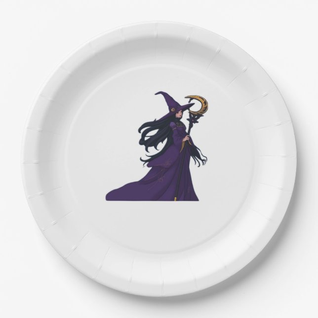 Whimsigothic Moon Witch Pappteller (Vorderseite)