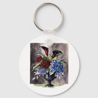 Whimsigothie - Gothic Floral Vase ästhetische Klas Schlüsselanhänger