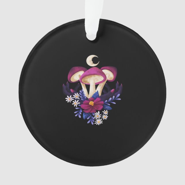 Whimsigothische Pilze Classic Ornament (Vorderseite)