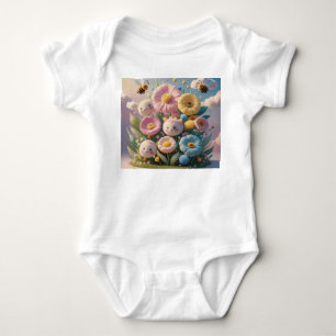 Whimsikale Blume und Babykleidung Baby Strampler