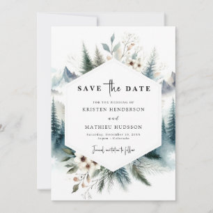 Whimsikale Hochzeit außerhalb des Fotos Save The Date