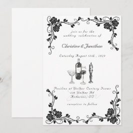 Whimsikale Hochzeit Einladung