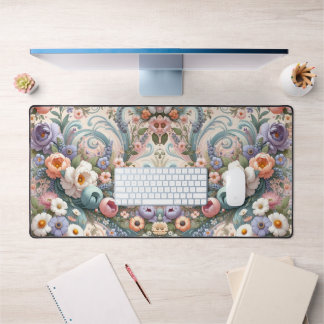 Whimsikale Wirbel in Pastel Schreibtischunterlage