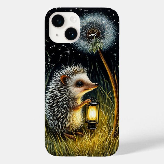 Whimsikaler Igel Holding Lantern Case-Mate iPhone Hülle (Rückseite)