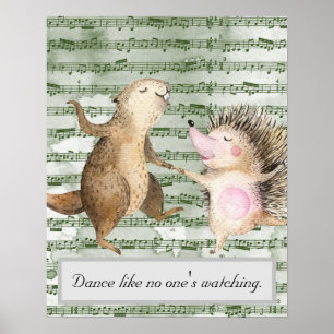 Whimsikaler Tanz, wie niemand zusieht Poster