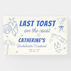 Whimsikaler Toast am Junggeselinnen-Abschied der K Banner
