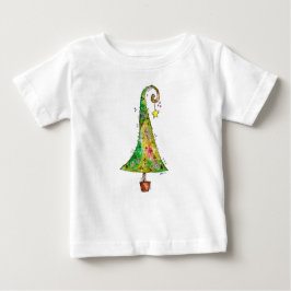 Whimsikaler Weihnachtsbaum Baby T-shirt