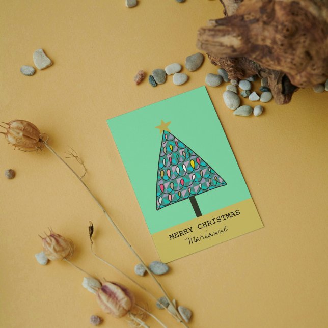 Whimsikaler Weihnachtsbaum mit Lichterfröhlichkeit Einladung (Von Creator hochgeladen)