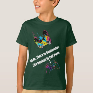 Whimsikalische Neon-Raketen-Controller-Grafik-T-Sh T-Shirt