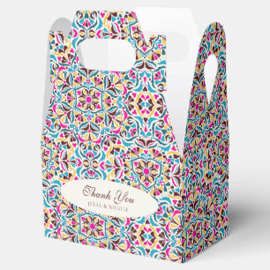 Whimsikalischer Luxus Elfenbein Blumen Stil Rand H Geschenkschachtel