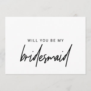 Whimsikalligrafie wirst du meine Bridesmaid sein Einladung