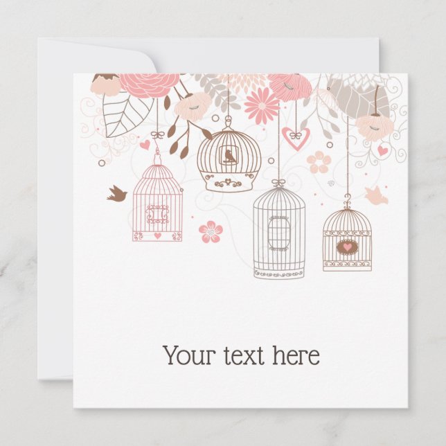 Whimsikäre Birdcages Personalisiert (Vorderseite)