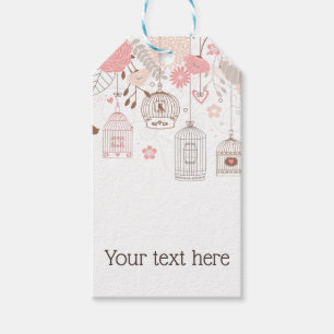 Whimsikäre Birdcages Personalisiert Geschenkanhänger