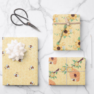 Whimsikbienen Geschenkpapier Set