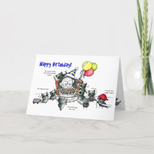 Whimsikerkatzen Geburtstagskarte Dankeskarte