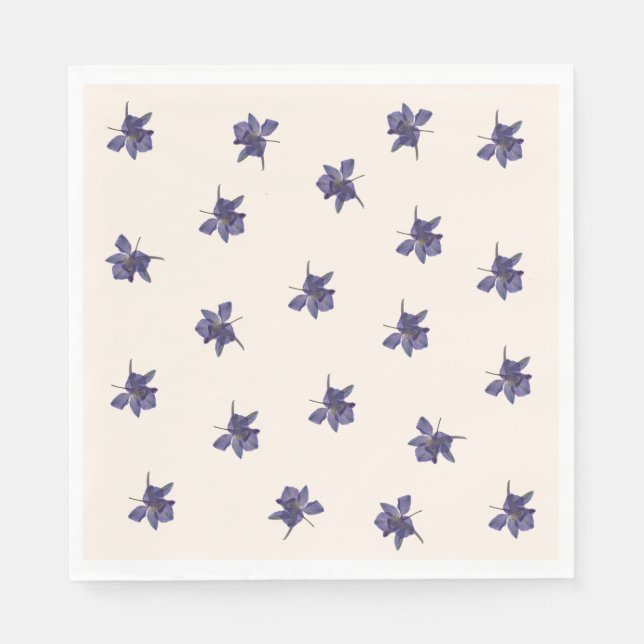 Whimsikgarten-Wildblume Serviette (Vorderseite)