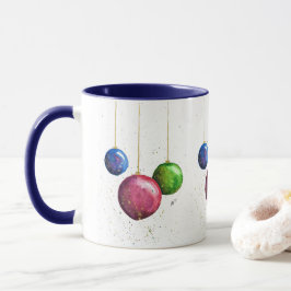 Whimsikische, farbenfrohe Weihnachtsbaumchen Tasse