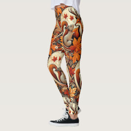 Whimsikische Herbstsaison mit Hirschen Leggings