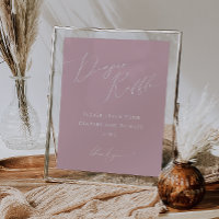 Whimsikische Rose Pink Diaper Raffle Baby Duschzei