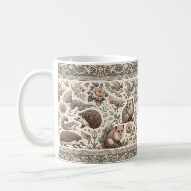 Whimsikischer Igel Haven: Viktorianisch Kaffeetasse (Links)