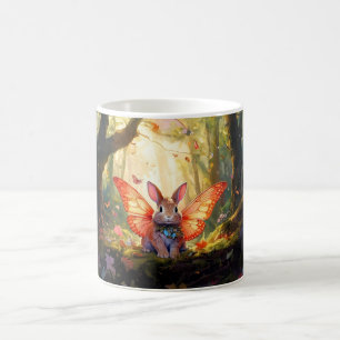 Whimsikisches Hasen in einem verzauberten Wald Kaffeetasse