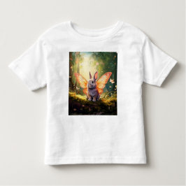 Whimsikisches Hasen in einem verzauberten Wald Kleinkind T-shirt