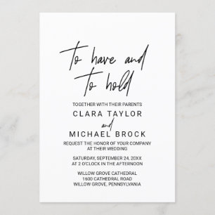 Whimsikkalligraphie, um Hochzeit zu haben und zu h Einladung