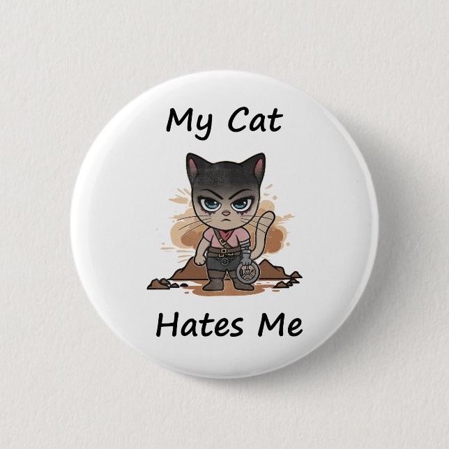Whimsikkatze Button (Vorderseite)