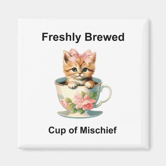 Whimsikkatze Magnet (Vorne)