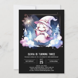 Whimsikkids Wizard Geburtstag Einladung